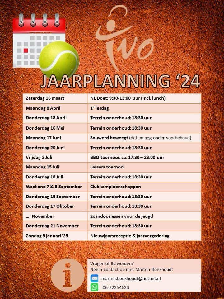 jaarplanning